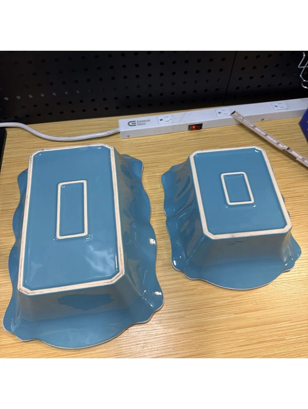 2 The Pioneer Woman Teal Heavy Ceramic Casserole Baking Dishes 13